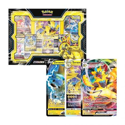 Box Pokemon Zeraora Vmax V-astro 52 Cartas - Copag 32162 - Deck de