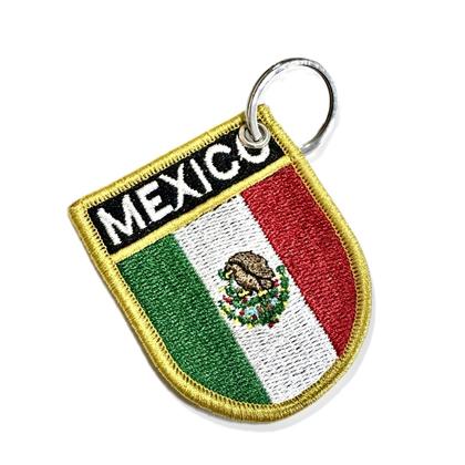 Imagem de BP0050E-011 Bandeira México Patch Bordado 5,7x6,8cm