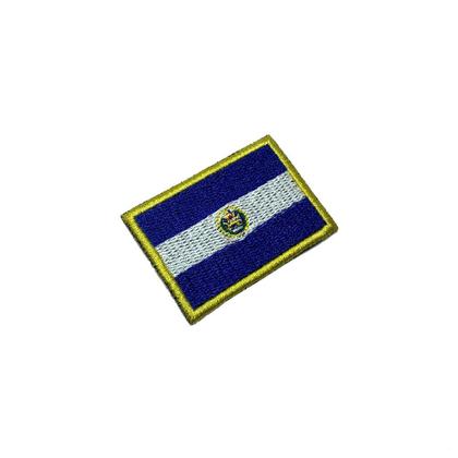 Imagem de BP0203T11 Bandeira El Salvador Patch Bordado Termo Adesivo