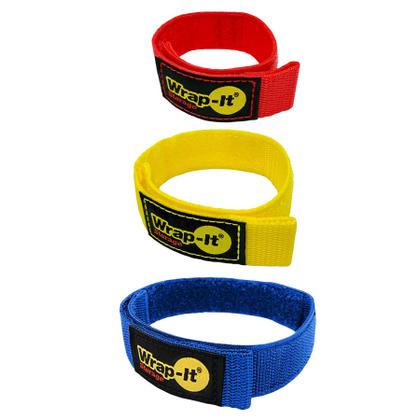 Imagem de Braçadeiras multicoloridas Wrap-It Storage Quick-Straps, pacote com 20