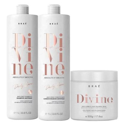 Imagem de Braé Divine Absolutely Smooth Kit Tratamento Profissional (3 Produtos)