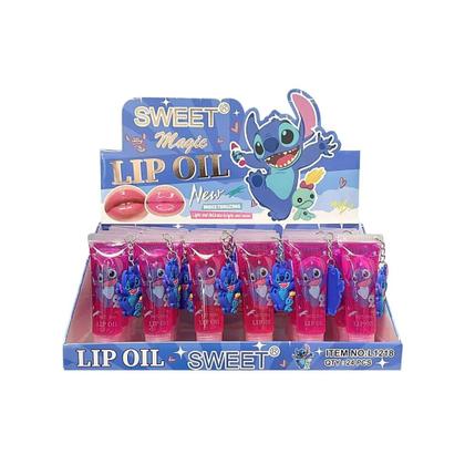 Imagem de Brilho Labial Gloss Bisnaga Lip Oil Stitch Pingente