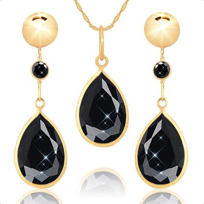 Imagem de Brinco E Pingente Em Ouro 18k Com Zircônia