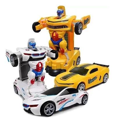 Imagem de Brinquedo Carrinho Transformer Super Robô Elétrico Top