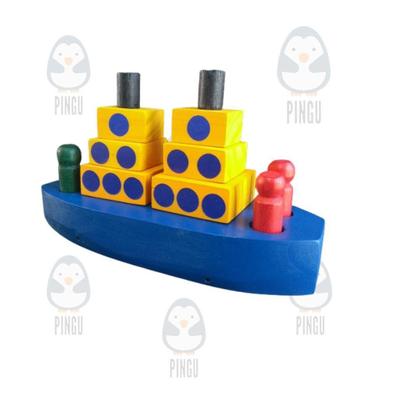 Imagem de Brinquedo De Madeira Navio Desmontável - Babus