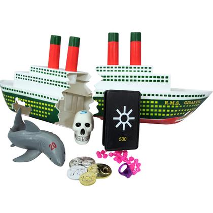 Imagem de Brinquedo de mergulho Swimline Titanic afundando navio com tesouro escondido