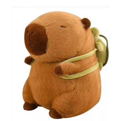 Imagem de Brinquedo De Pelúcia- Capivara Com Mochila De Tartaruga