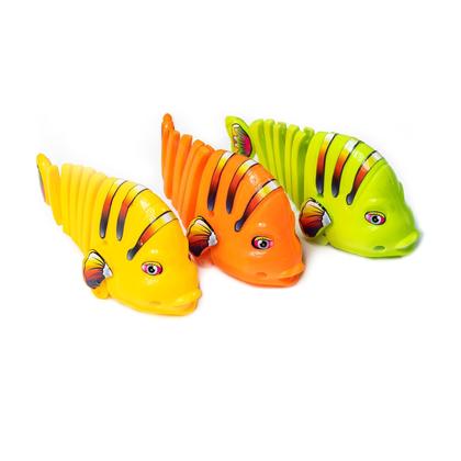 Imagem de Brinquedo de plástico Wind Up Wiggle Fish para cães e gatos (3 unidades)