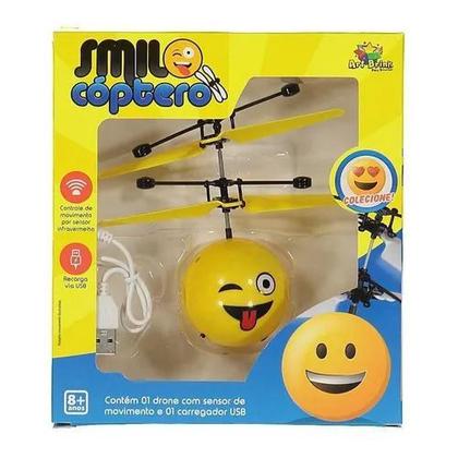 Imagem de Brinquedo Helicóptero Mini Smile Cóptero Sensor Art Brink 3262
