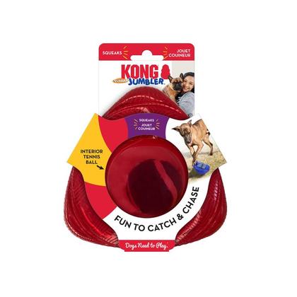 Imagem de Brinquedo Interativo Kong Jumbler Flinger Com Bola e Apito - Pq / Md