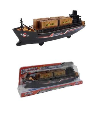 Imagem de Brinquedo Navio Grande Cargueiro A Fricção Container