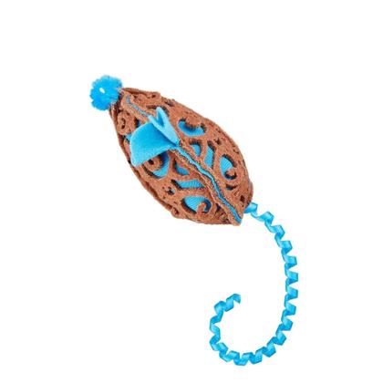 Imagem de Brinquedo Para Gatos JW Mouse Azul Com Catnip