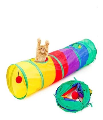 Imagem de Brinquedo Para Pets Túnel Labirinto Para Gatos Colorido Top