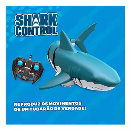 Imagem de Brinquedo Shark Control Tubarão Aquatico grande C/ Controle Original Zoop