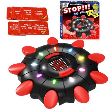 Imagem de Brinquedo Stop com Tela Eletrônico Cartas e 3 Modos de Jogo até 9 Jogadores Clássico
