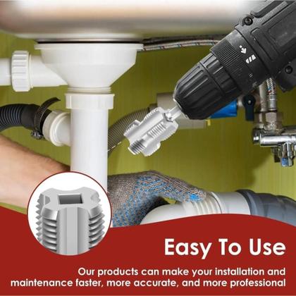 Imagem de Broca de Rosca Interna p Tubos 1/2 Polegada 3/4 Polegada