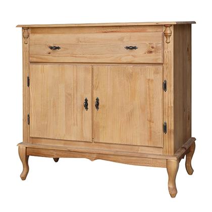 Imagem de Buffet Balcão de Cozinha de Madeira Antique 100 cm com 2 Portas e 1 Gaveta - 1037