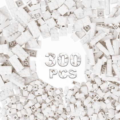 Imagem de Building Bricks WEBRICK 300 unidades compatíveis com Lego White