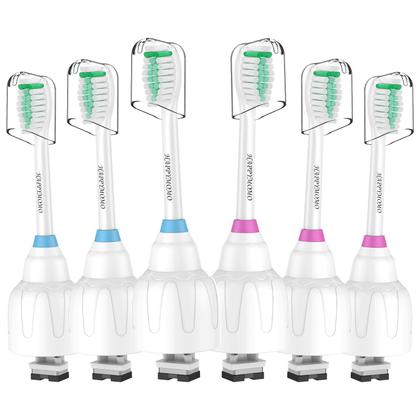Imagem de Cabeças de escova de dentes HAPPYMOMO para Philips Sonicare E-Series, pacote com 6