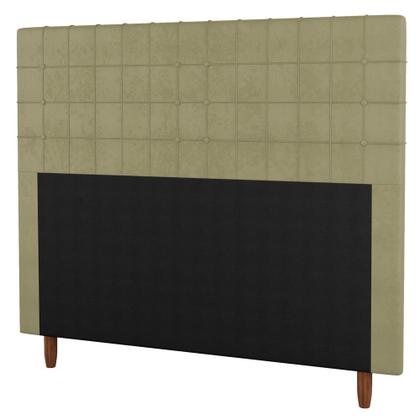 Imagem de Cabeceira Cama Box Casal Queen Size Parisis 160cm Linho Bege - Abmaza