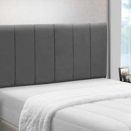 Imagem de Cabeceira Cama Box Estofada Madeira Queen Size Camila