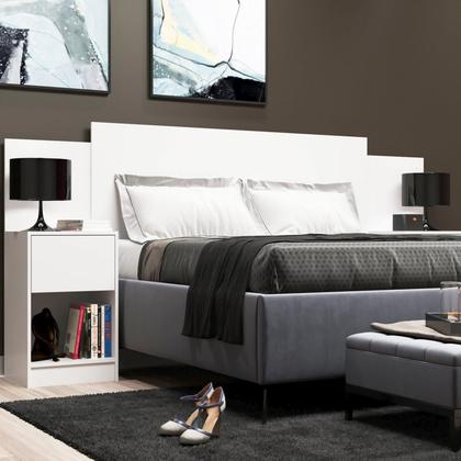 Imagem de Cabeceira de Casal Sublime 2 Gavetas 2 Nichos