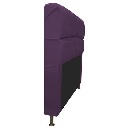 Imagem de Cabeceira Estofada Donna 140 cm para Cama Casal  Suede Roxo - KDAcanto Móveis