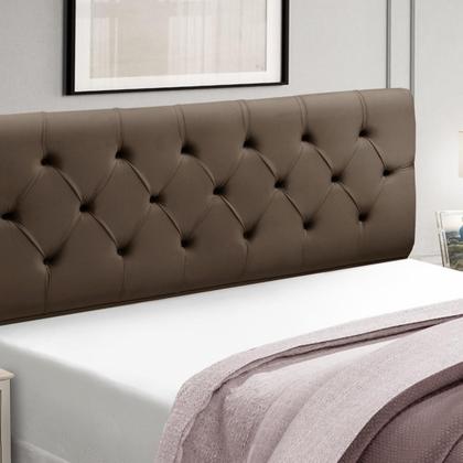 Imagem de Cabeceira Estofada Madeira Cama Box Solteiro Realeza