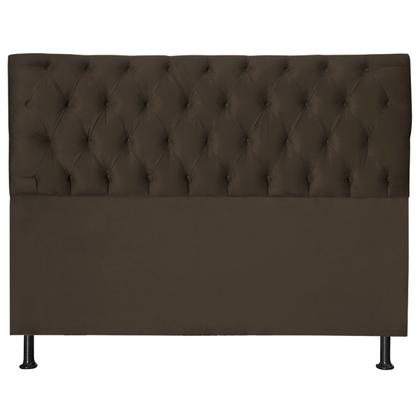 Imagem de Cabeceira Jade 90 Cm Para Cama Box Suede Marrom Claro