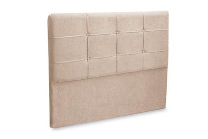 Imagem de Cabeceira London 1,60 Suede Amassado Bege - JS Móveis