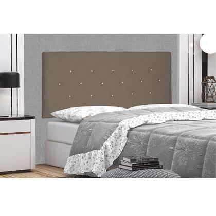 Imagem de Cabeceira Painel Tânia Para Cama Box Solteiro 90 cm Suede Caramelo S04 - D'Rossi