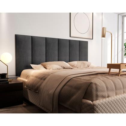 Imagem de Cabeceira Para Quarto Estofada Julia para Cama Box 1,40M