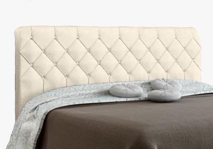 Imagem de Cabeceira Paris Para Cama Box Solteiro Bege Suede Amassado