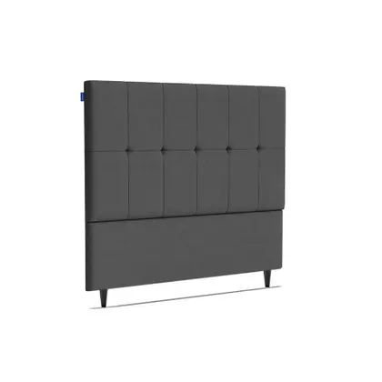 Imagem de Cabeceira Piave Veluto Cinza Casal (8x140x120) - Ortobom