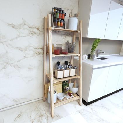 Imagem de Cabideiro Arara De Roupa ResistenteCloset Madeira Natural