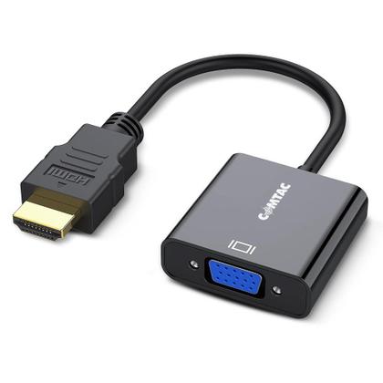 Imagem de Cabo Adaptador Conversor Comtac HDMI, para VGA, Áudio P2 e Micro-USB, Preto - 22129274