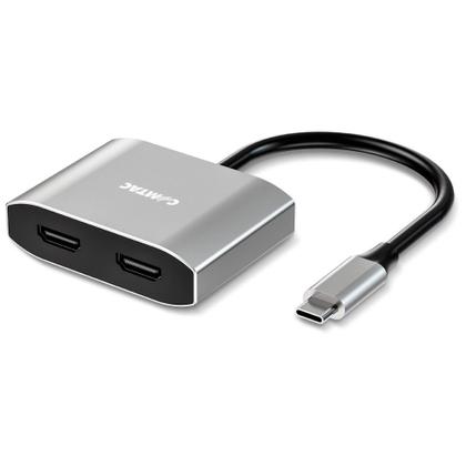 Imagem de Cabo Adaptador Conversor Comtac USB-C, para 2x HDMI 2.0 4K, Alumínio - 20119483