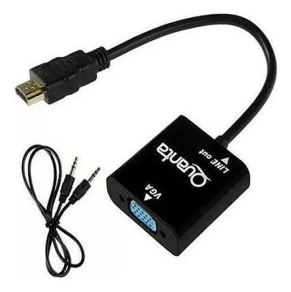 Imagem de Cabo Adaptador Hdmi Para Vga Com Áudio 1080p/720p