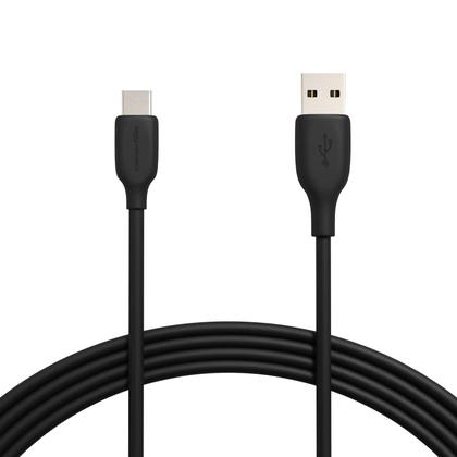 Imagem de Cabo carregador Amazon Basics USB-C para USB-A 2.0 Fast 3m preto