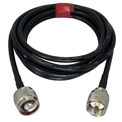 Imagem de Cabo Coaxial RF RG58 Conector N Macho Para Conector UHF PL259 Macho 50ohm Jumper Pigtail De 6