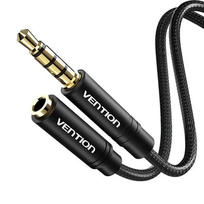 Imagem de Cabo de Áudio P3 Macho P3 Fêmea Fone Microfone 4 Vias 3m