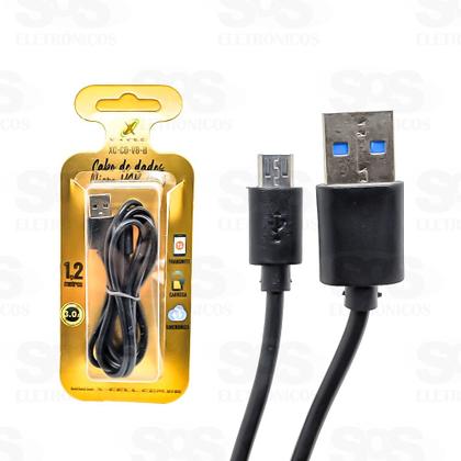 Imagem de Cabo de dados celular carregador micro usb v8 xcell