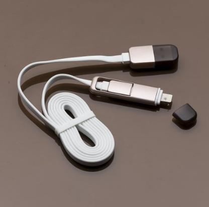 Imagem de Cabo de dados usb com 2 entrada para v8 android/ lightning/iphone
