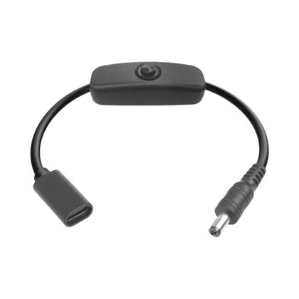 Imagem de Cabo De Extensão Tipo C Para Micro USB Com Interruptor Liga/Desliga, Cabo De Alimentação 5V Macho