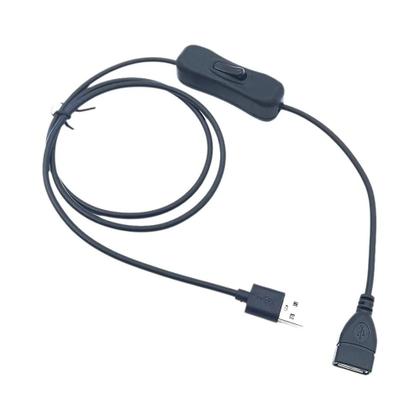 Imagem de Cabo De Extensão USB 2.0 De 1m Com Interruptor ON/OFF, Extensor De Conector a Macho Para a Fêmea
