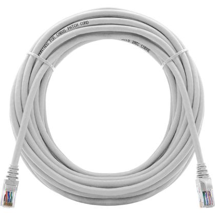 Imagem de Cabo De Rede 10 Metros Patch Cord Cat6 UTP 100% cobre Branco