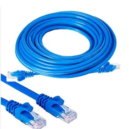 Imagem de Cabo De Rede 10m Ethernet Lan Rj45 Cat5e C/ 10 Metros