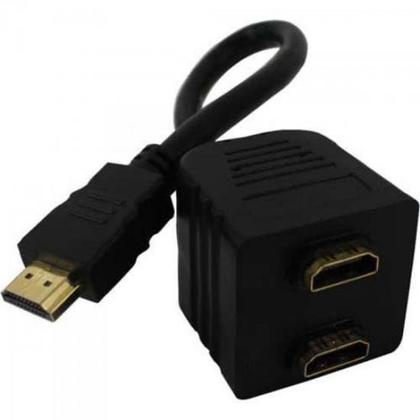 Imagem de Cabo Divisor de Sinal HDMI 1 Entrada 2 Saída Preto CHIP SCE - CHIPSCE