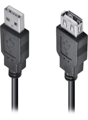Imagem de Cabo Extensor Extensão 1.8 Metros Usb 2.0 Macho Fêmea 1.8 Mts