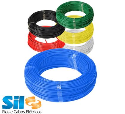 Imagem de Cabo Fio Flexível Sil Cores - 4mm Rolo Com 100 Metros